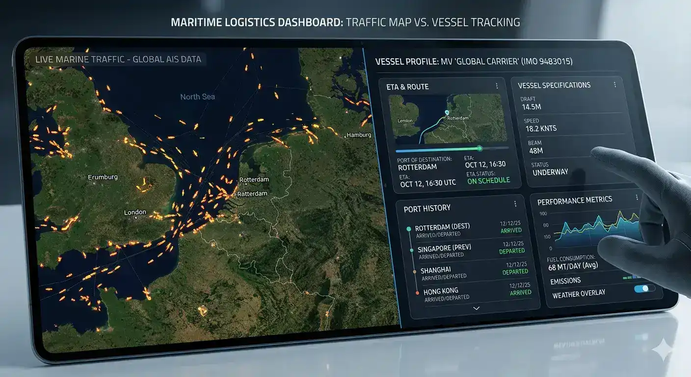 Marine Traffic vs. Vessel Tracking